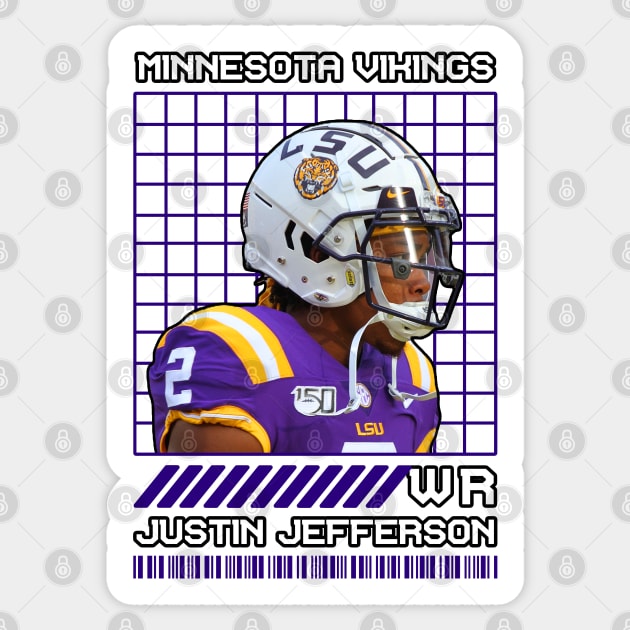 JUSTIN JEFFERSON - WR - MINNESOTA VIKINGS Sticker by Mudahan Muncul 2022